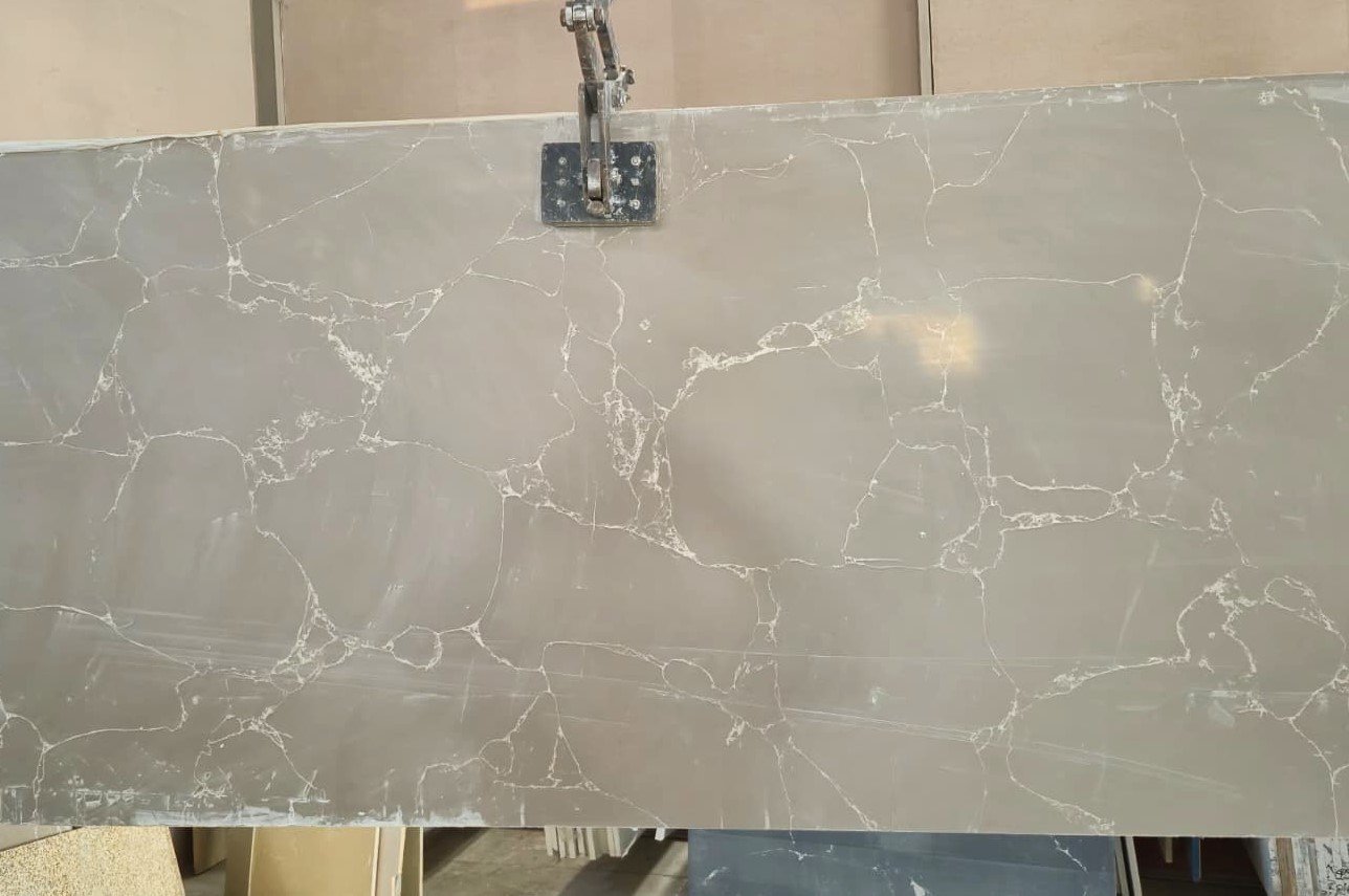 Artificial Vien Quartz Muted Grey